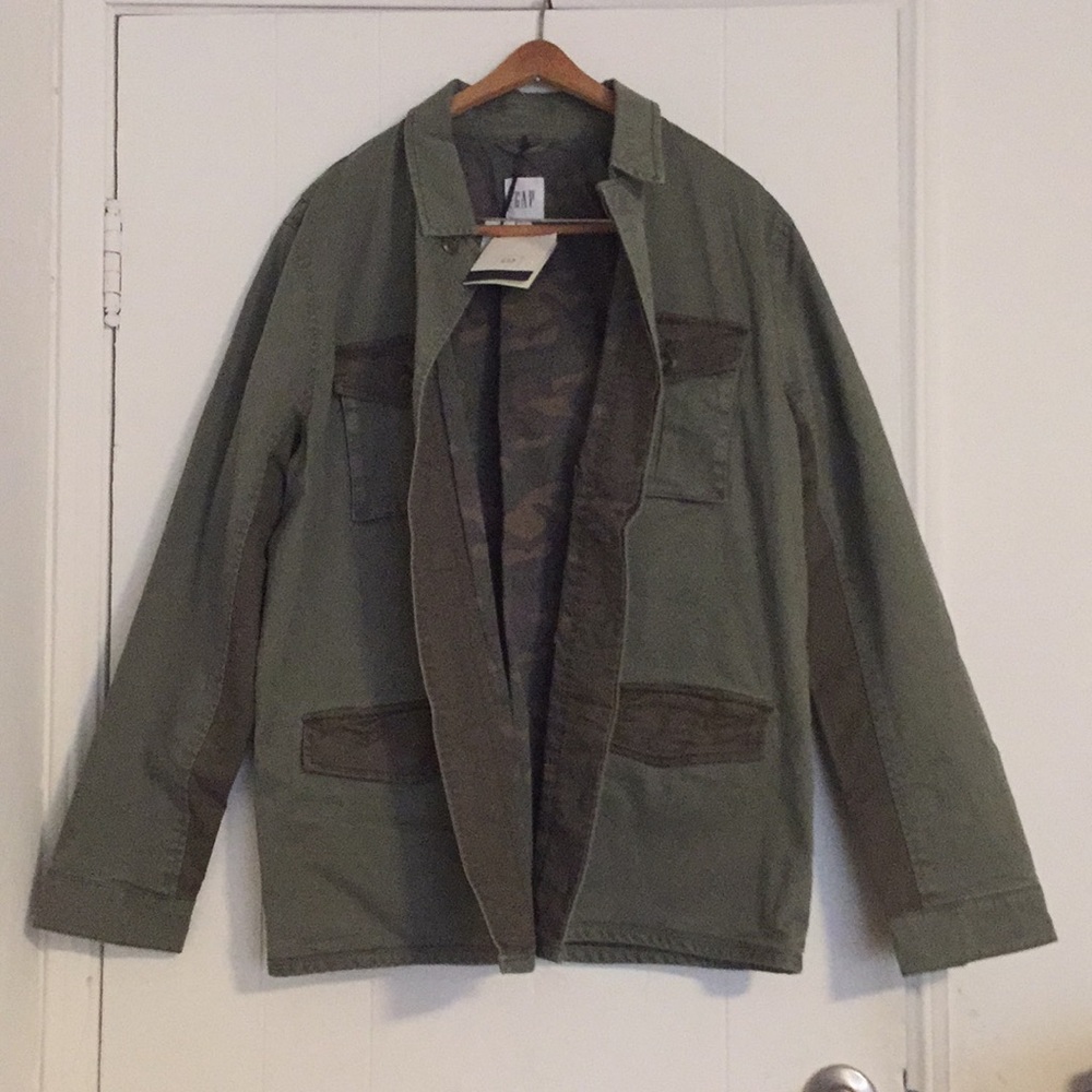 Men’s Gap Green Army Jacket - Picture 2 of 3